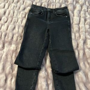 Free People high waist black denim- new condition